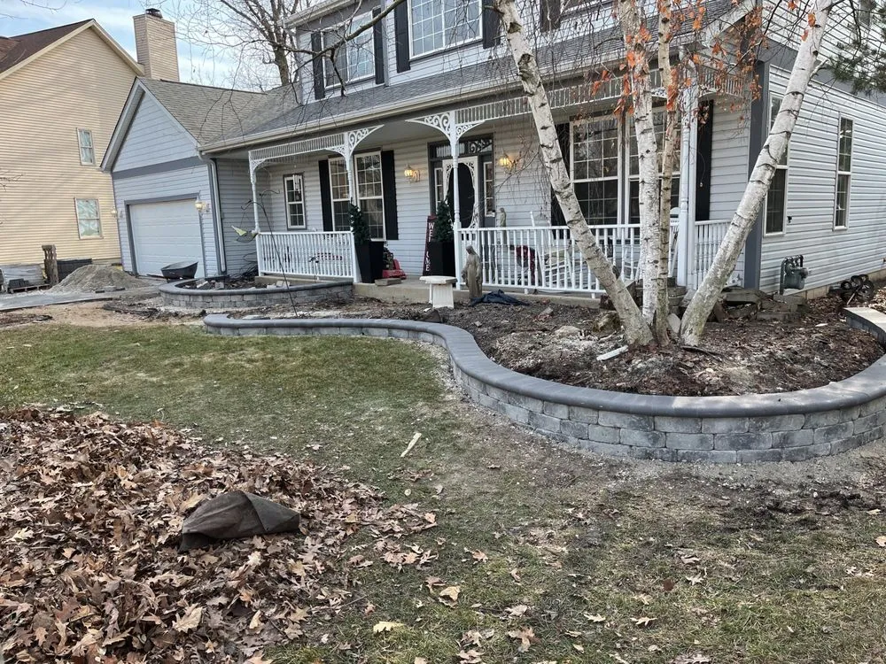 Professional garden landscaping in Aurora, IL - D&M Landscaping and Paving