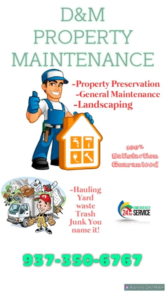 Professional landscape installation for residential properties in Springfield, OH by D&M Property Maintenance