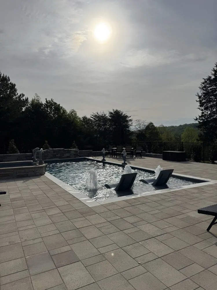 Professional landscape installation with custom design in Oak Ridge, TN by DMC Outdoor Living