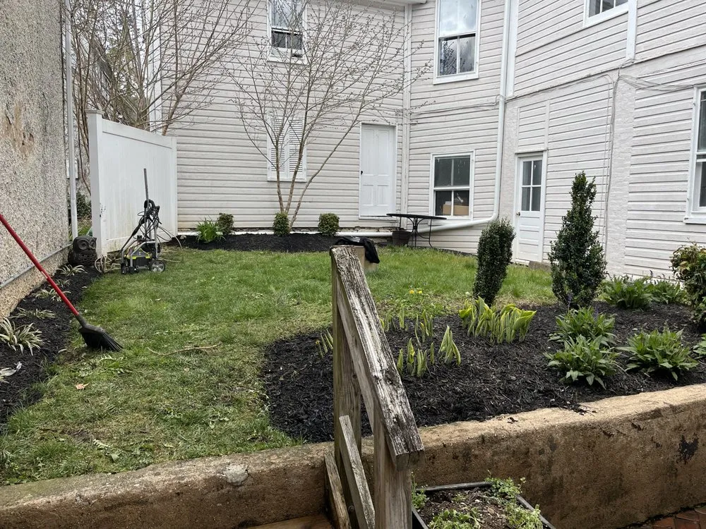 Professional garden landscaping in Ashburn, VA by DMC Property Services