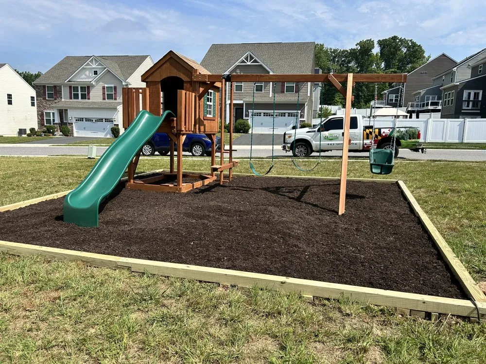 Professional garden landscaping with custom design across Edgewood, MD - DN Hills Lawn Services