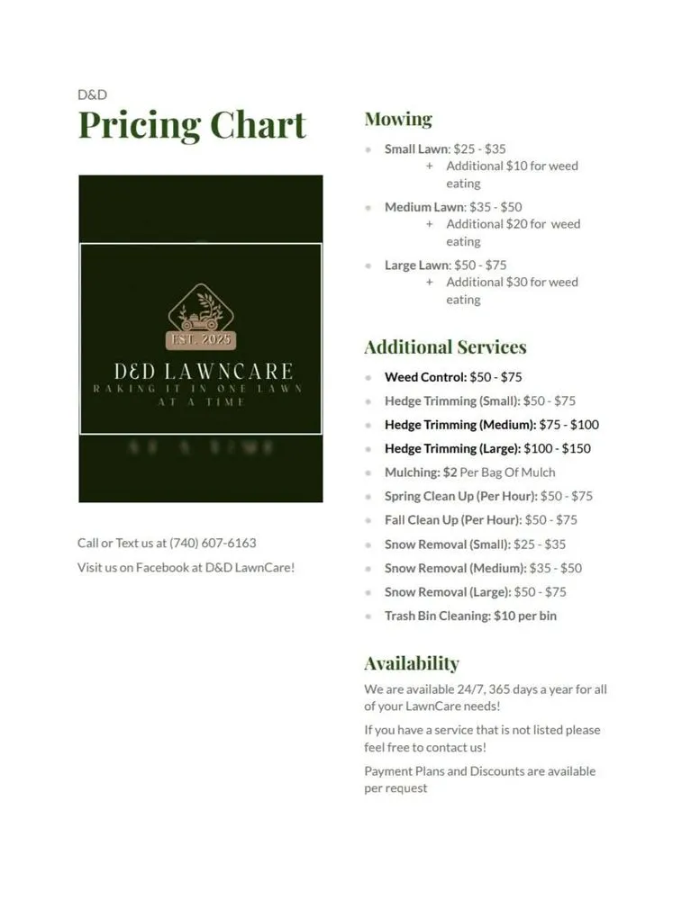 Trusted lawn mowing service experts serving Dresden, OH - DnD lawncare