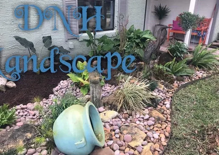 Custom garden landscaping in South Daytona, FL by DNH Landscape