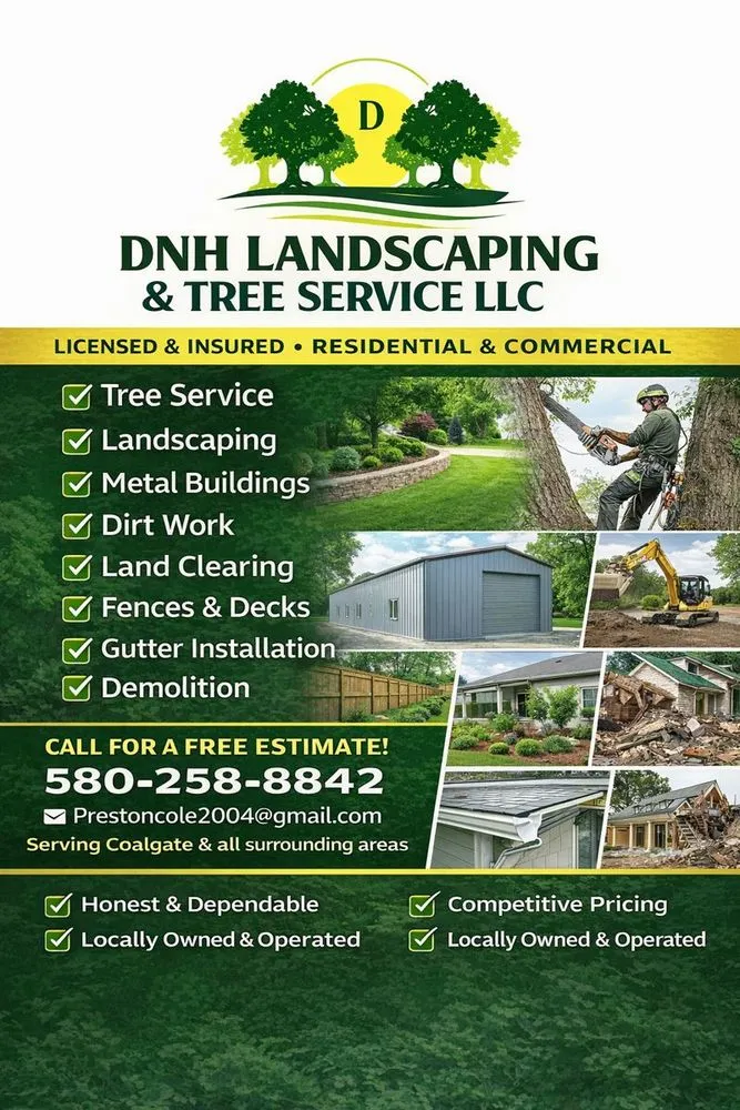 Expert yard cleanup service in Coalgate, OK by DNH Landscaping And Tree Service