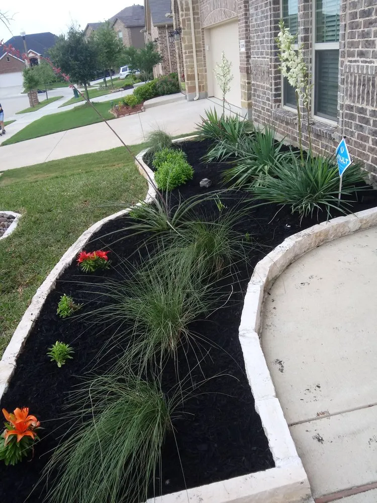 Custom landscape installation in Denton, TX - Do It Right Lawncare