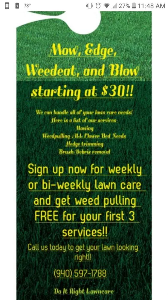 Professional garden landscaping in Denton, TX - Do It Right Lawncare