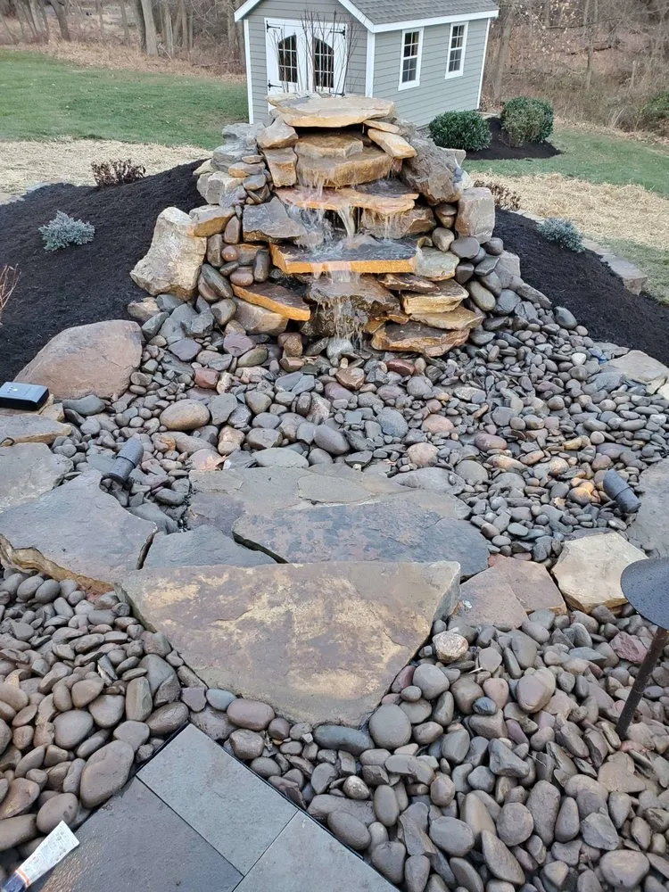 Custom residential landscaping in Central Islip, NY by Doctor Green Landscaping