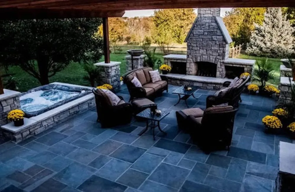 Custom landscape installation in Stilwell, KS by Doctor's Lawn & Landscape