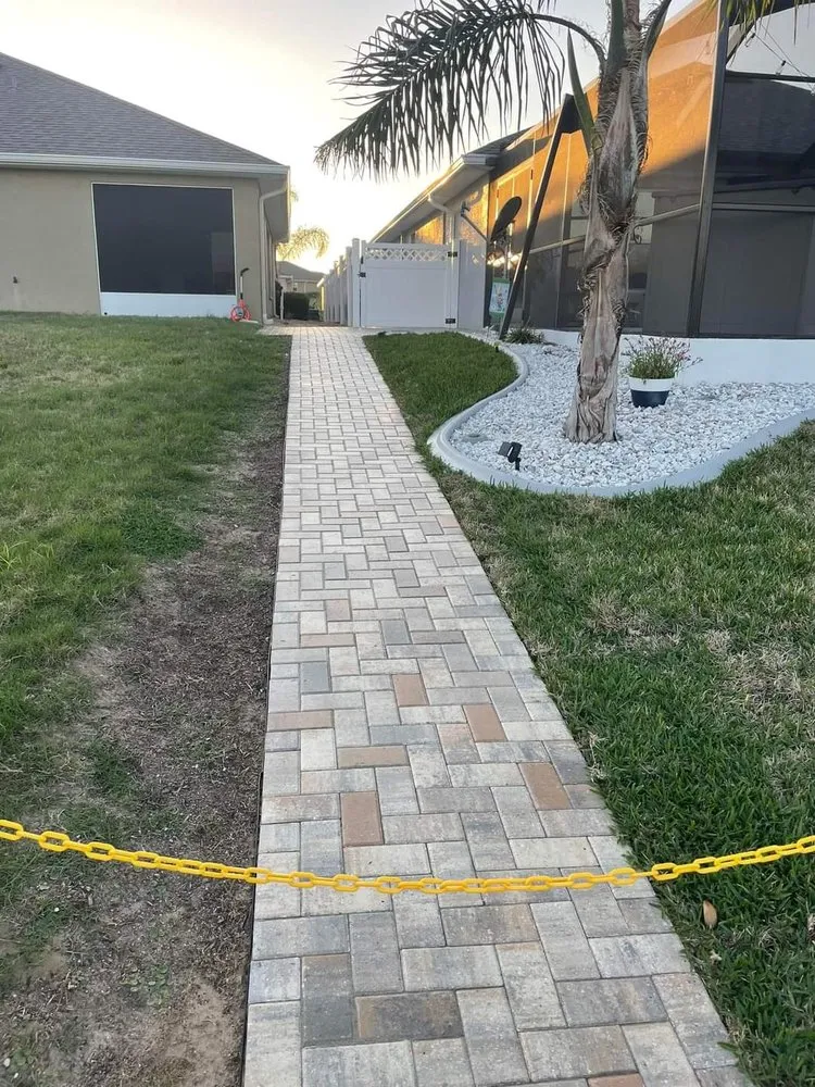Professional landscape installation in Brooksville, FL by Dodges Pavers Concrete N More