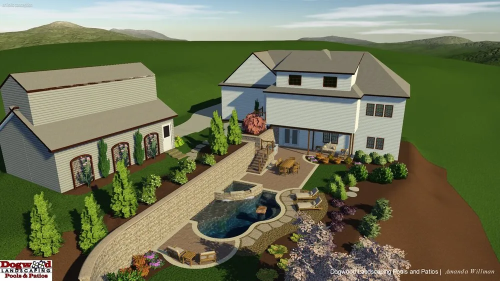 Trusted landscape design with custom design in Dallas, GA by Dogwood Landscaping, Pools and Patios