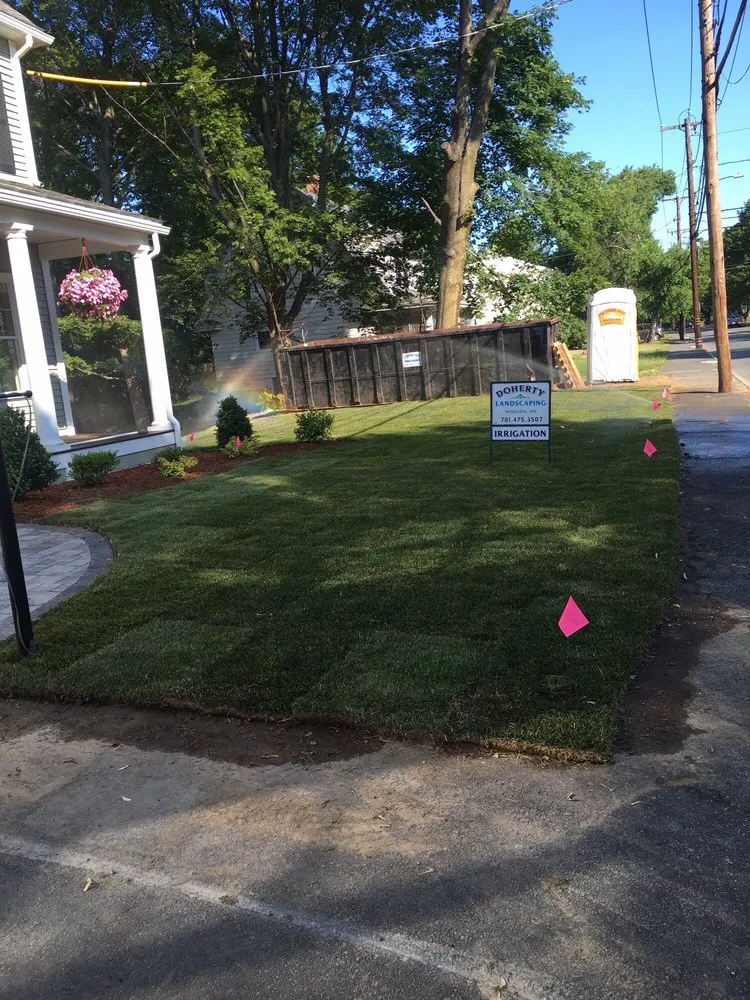 Professional landscaping services for beautiful yards in Woburn, MA by Doherty Landscaping