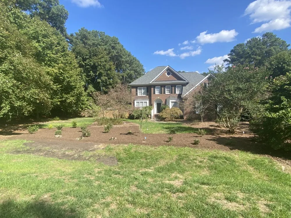 Professional landscaping services with custom design in Raleigh, NC by Dolley Tree Service And Landscaping Co.