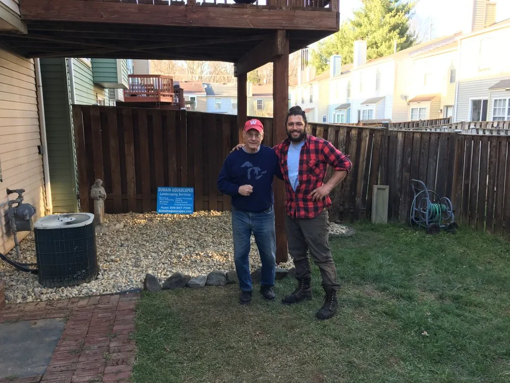 Professional residential landscaping in Arlington, VA by Domain Aquascapes