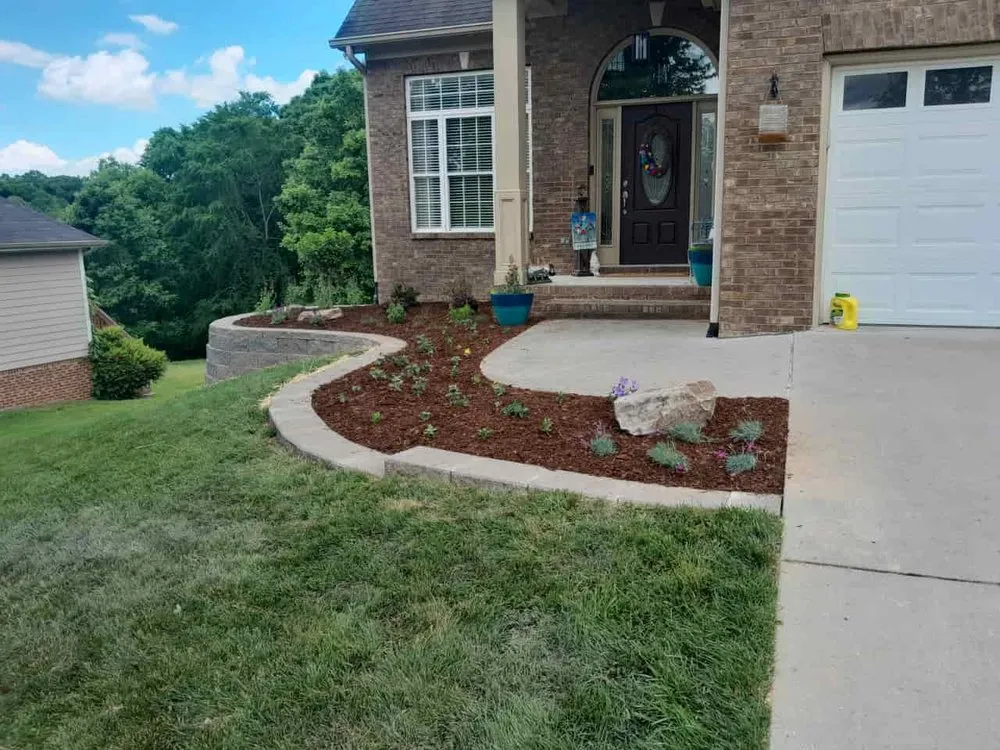 Local landscape installation in Ooltewah, TN by Doman's Landscape and Construction