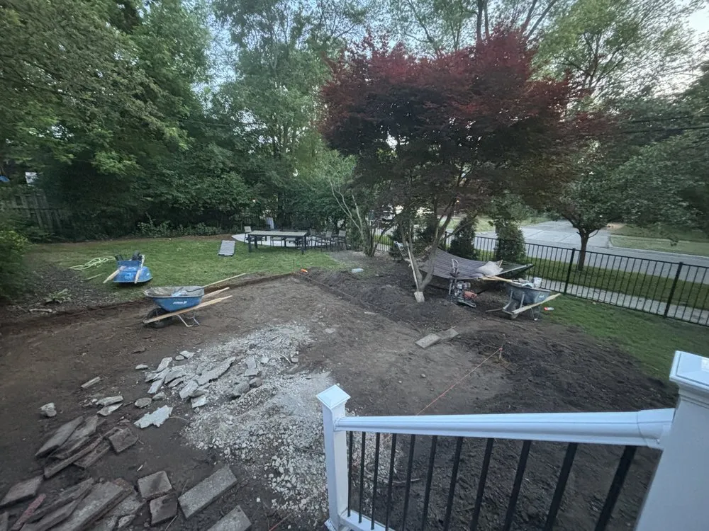 Custom outdoor landscaping in Birmingham, MI by Domenico Brick Paving & Landscaping