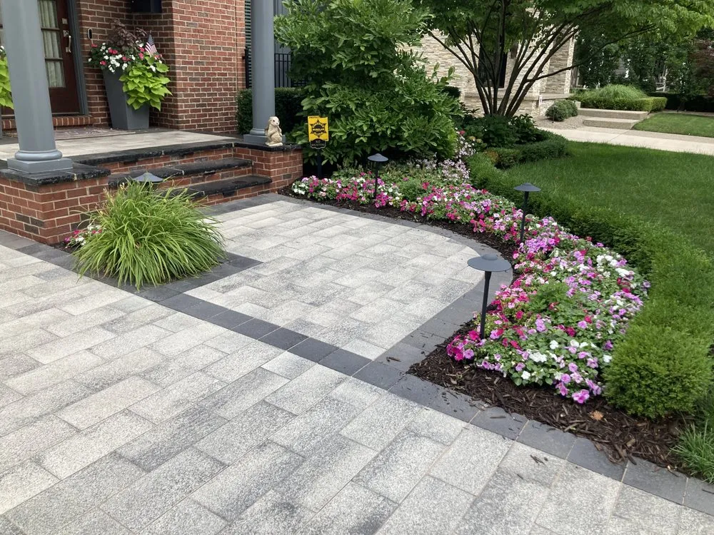 Expert garden landscaping in Birmingham, MI by Domenico Brick Paving & Landscaping