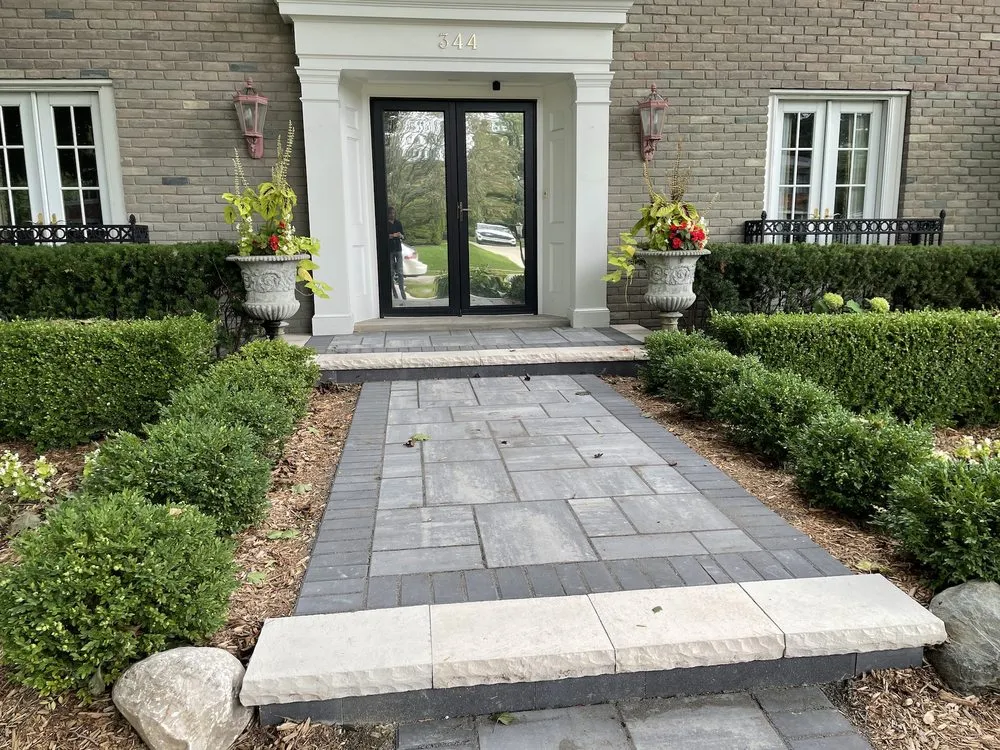 Local outdoor landscaping in Birmingham, MI by Domenico Brick Paving & Landscaping