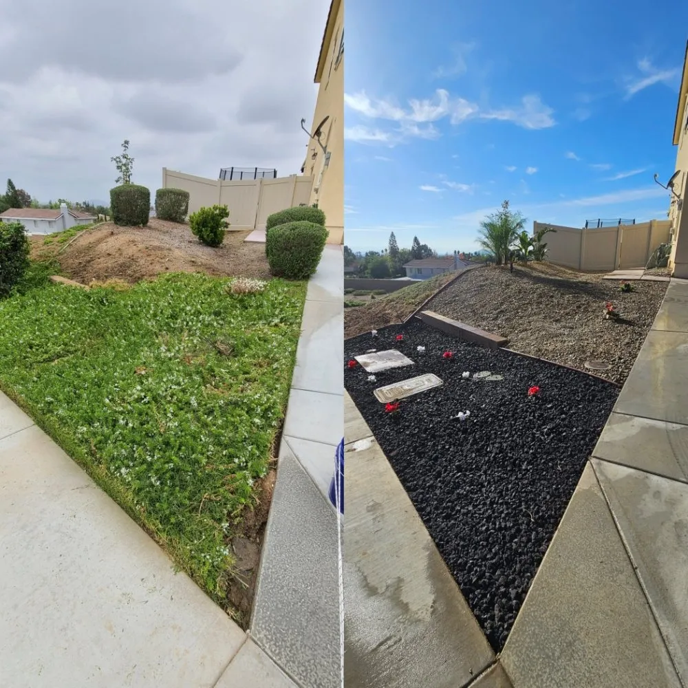 Custom landscape design for homes in Apple Valley, CA by Dominguez Landscaping