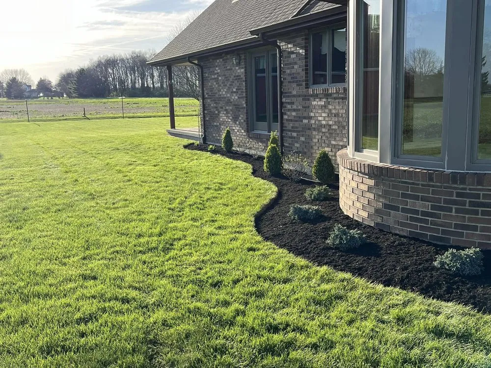 Custom outdoor landscaping in Englewood, OH by Dominion Lawn and Landscaping