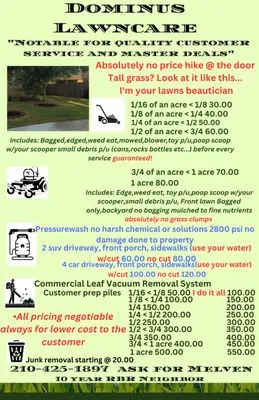 Dominus Lawncare by MB3 Logo