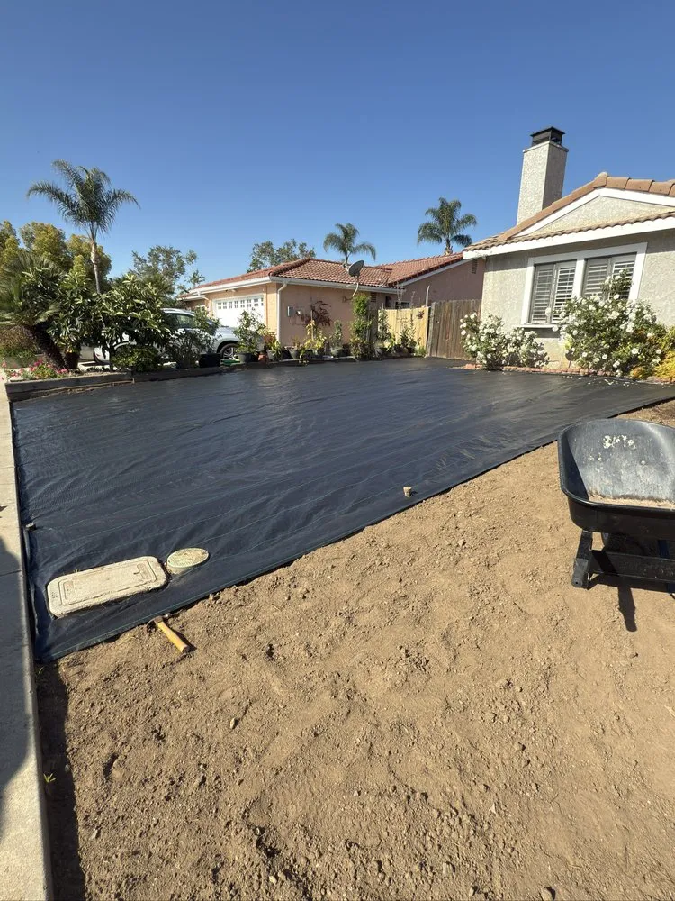 Professional landscape installation in Escondido, CA by Dom’s Landscaping