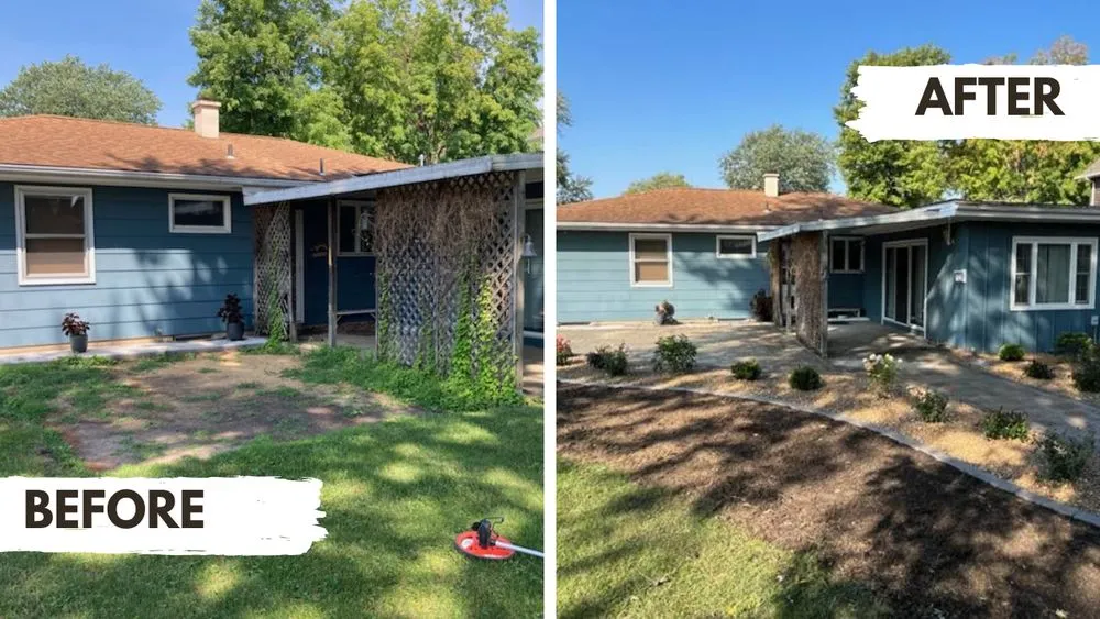 Custom garden landscaping with custom design across Galesburg, IL - Don Owen Landscaping