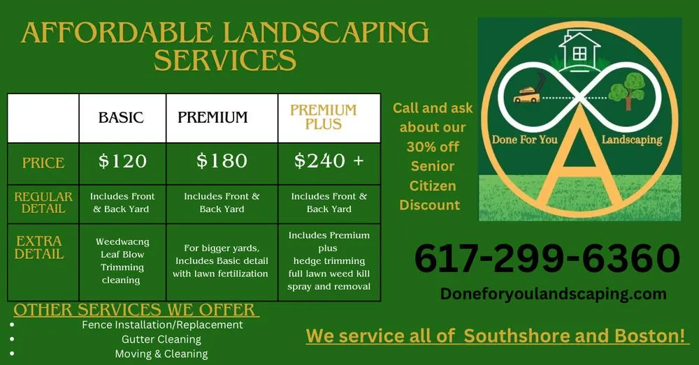 Reliable yard cleanup service experts serving Brockton, MA - Done For You Landscaping