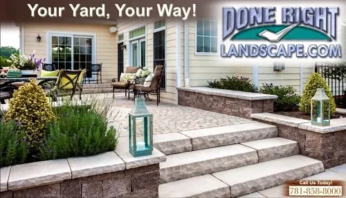 Custom lawn care service for year-round maintenance in Melrose, MA by Done Right Landscape