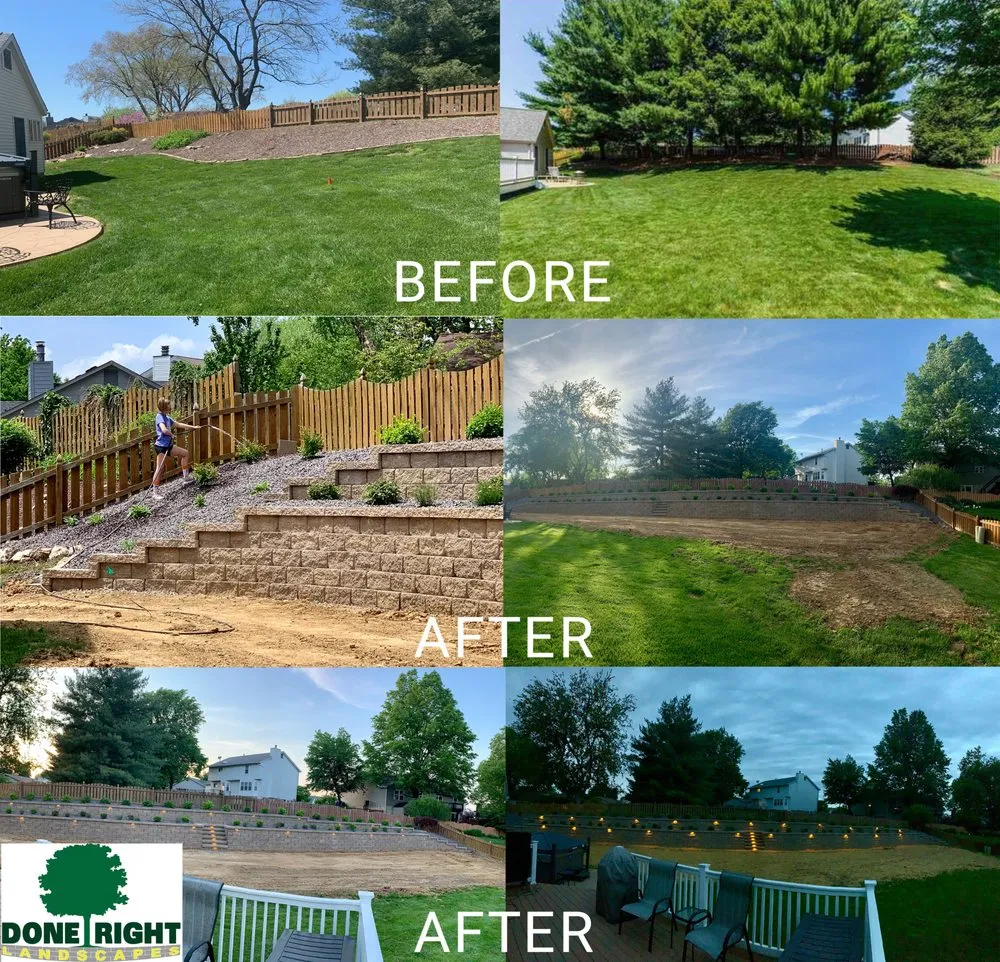 Professional landscape installation in St. Peters, MO by Done Right Landscapes