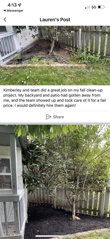 Expert garden landscaping in Columbus, OH by done right landscaping