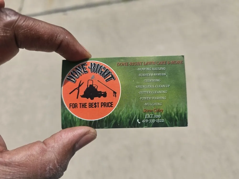 Custom landscape design in Toledo, OH by Done Right Lawn Care