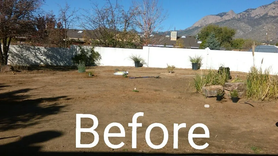 Professional garden landscaping with custom design in Rio Rancho, NM by Done Right Maintenance