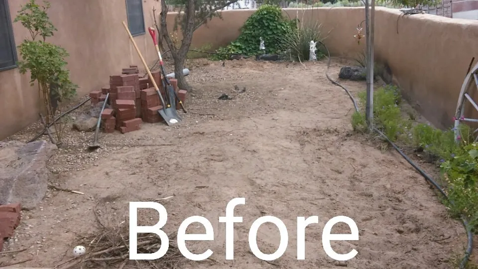 Affordable garden landscaping with custom design in Rio Rancho, NM by Done Right Maintenance