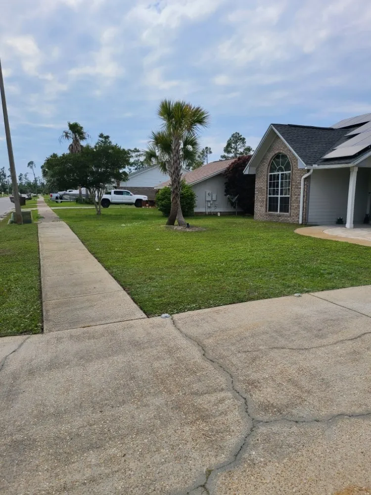 Professional garden landscaping with custom design in Panama City, FL by Done Rite Lawn Maintenance