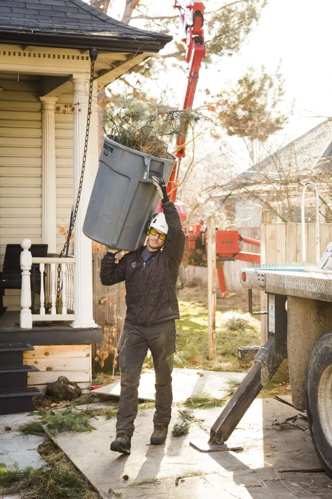 Custom landscape installation with custom design in Meridian, ID by Done-Rite Tree Company