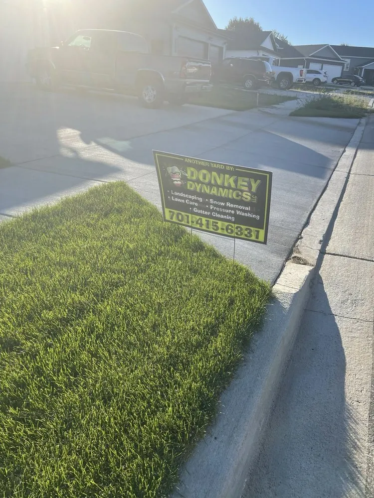 Expert lawn mowing service in Mandan, ND - Donkey Dynamics