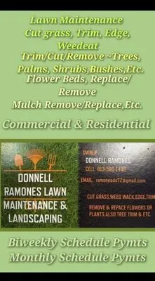 Donnell Ramones Lawn Maintenance & Landscaping Logo