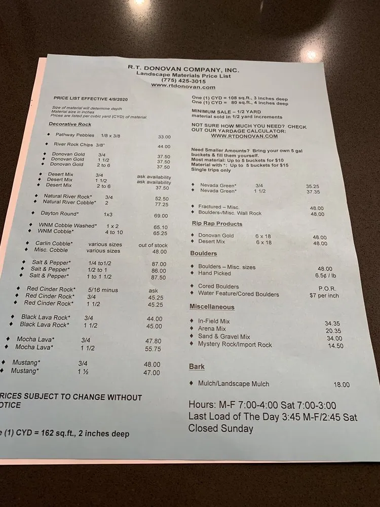 Professional landscape installation experts serving Sparks, NV - Donovan R T Co