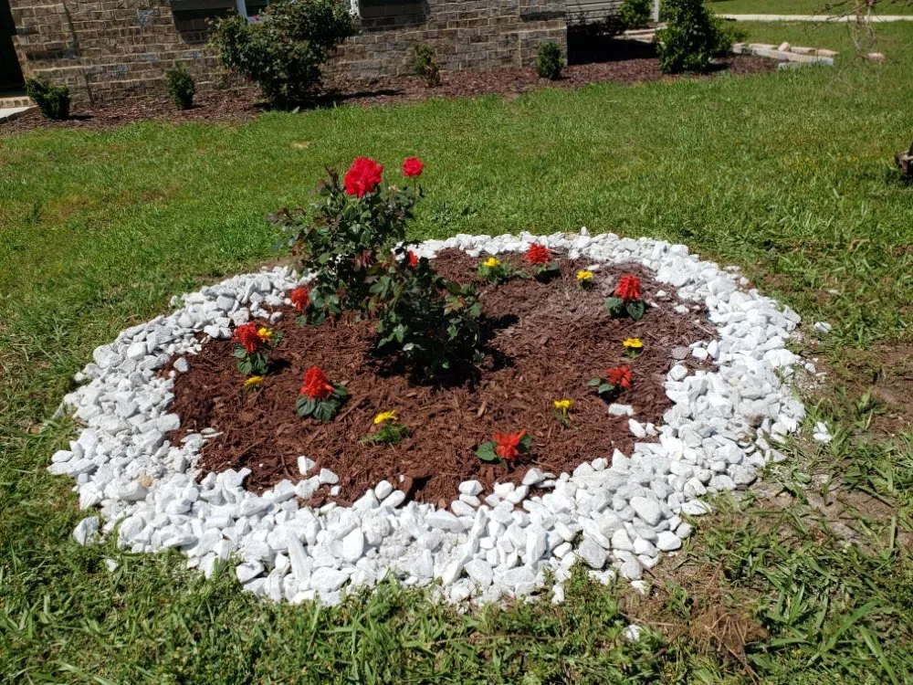 Affordable residential landscaping with custom design in Warner Robins, GA by Dons lawn Care Services