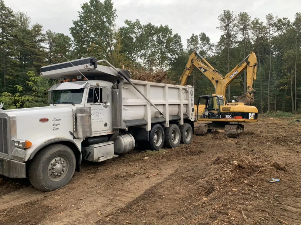 Local yard cleanup service with custom design in Chesterfield, MA by Doolen Family Construction