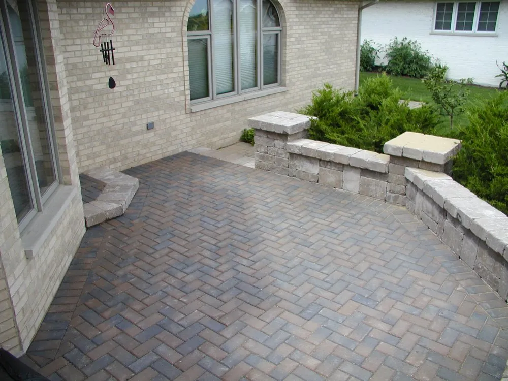Custom landscape installation in Blue Island, IL by Doran's Landscape