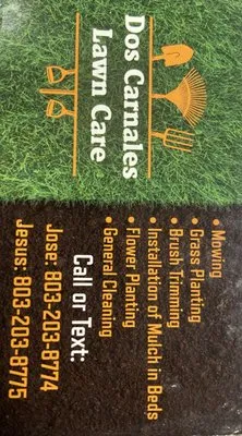 Dos Carnales Lawn Care Logo