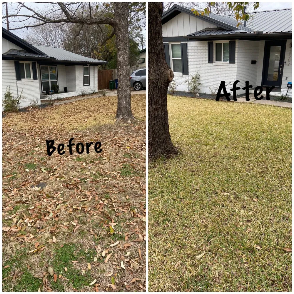 Local lawn mowing service in Del Valle, TX by Dos Landscaping Services