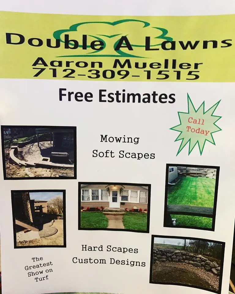 Local garden landscaping in Council Bluffs, IA - Double A Lawns
