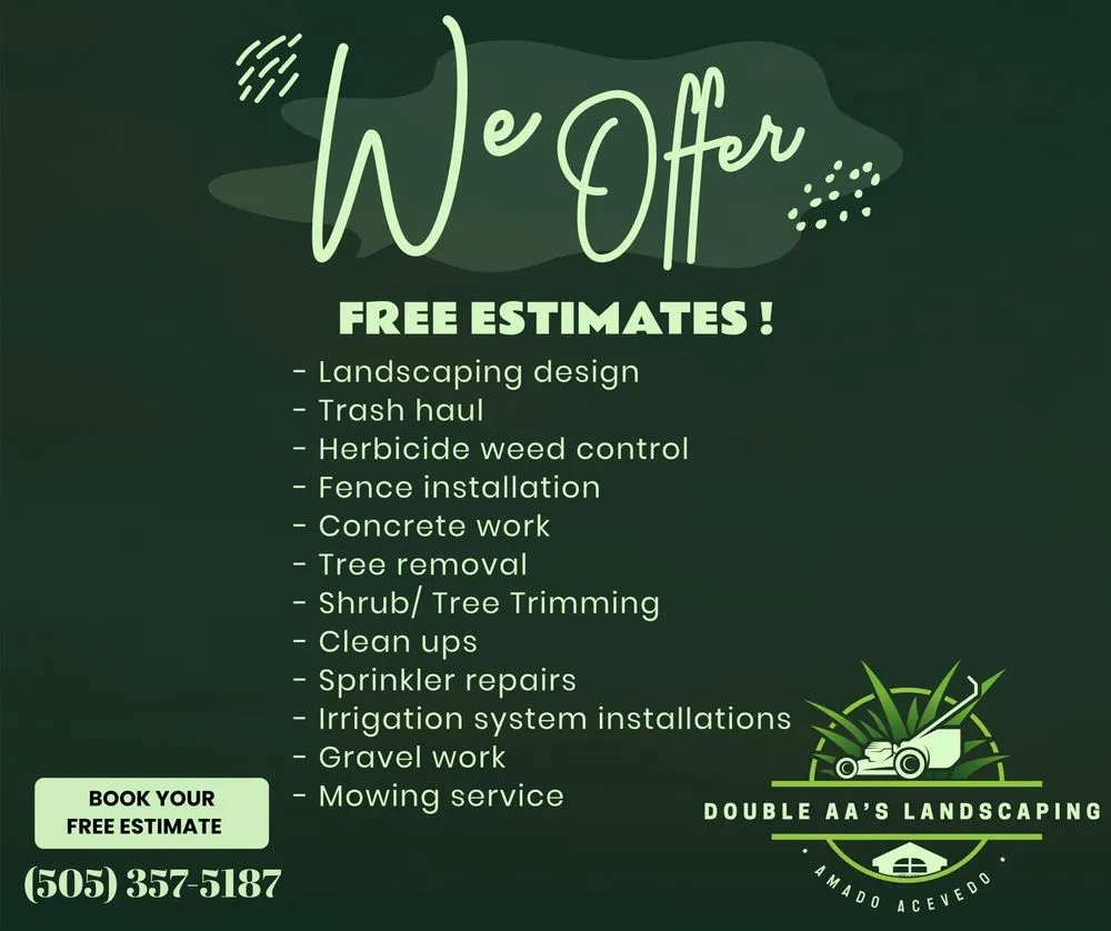 Custom garden landscaping for beautiful yards across NM, NM - Double AA’s landscaping