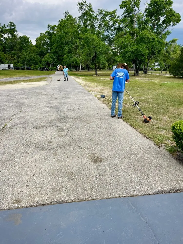 Professional lawn mowing service in Greenville, FL by Double D Contracting