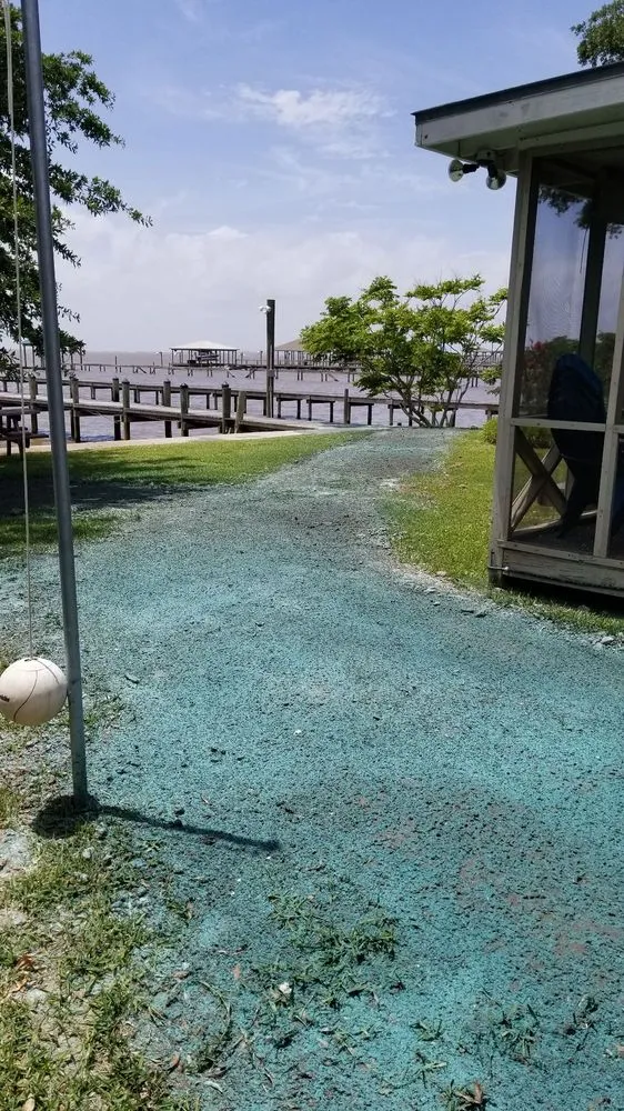 Custom garden landscaping in Lake Charles, LA by Double D Hydroseeding