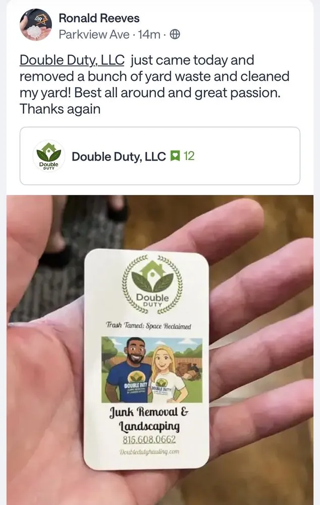 Local garden landscaping experts serving Rockford, IL - Double Duty