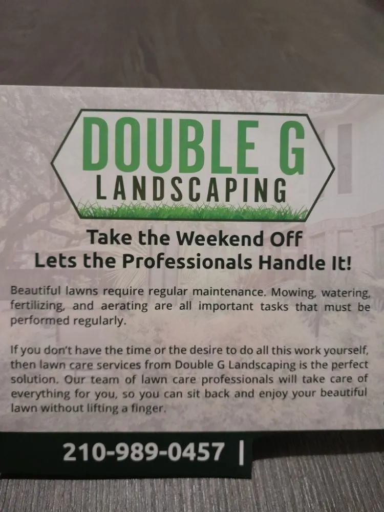 Affordable yard maintenance experts serving San Antonio, TX - Double G Landscaping