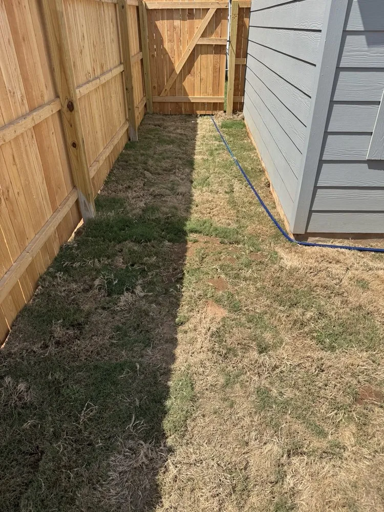 Custom landscape installation in La Coste, TX by Double H Landscape